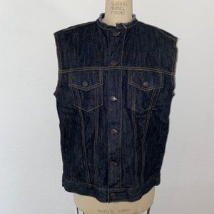 Deus Ex Machina Mens Denim Vest Size L
